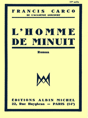 cover image of L'Homme de minuit